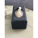 Suporte Elegante para Caixa de Lenços – Design de Sulcos Moderno